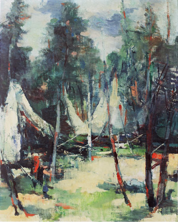 Tents in Kfar Giladi