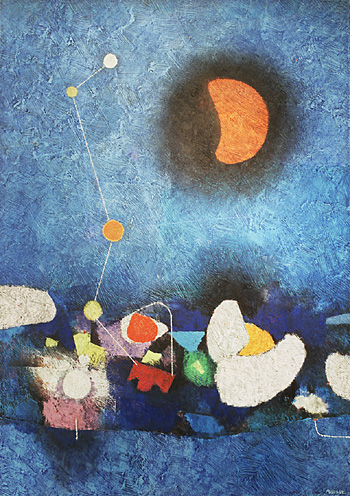 A painting by Mordecai Ardon